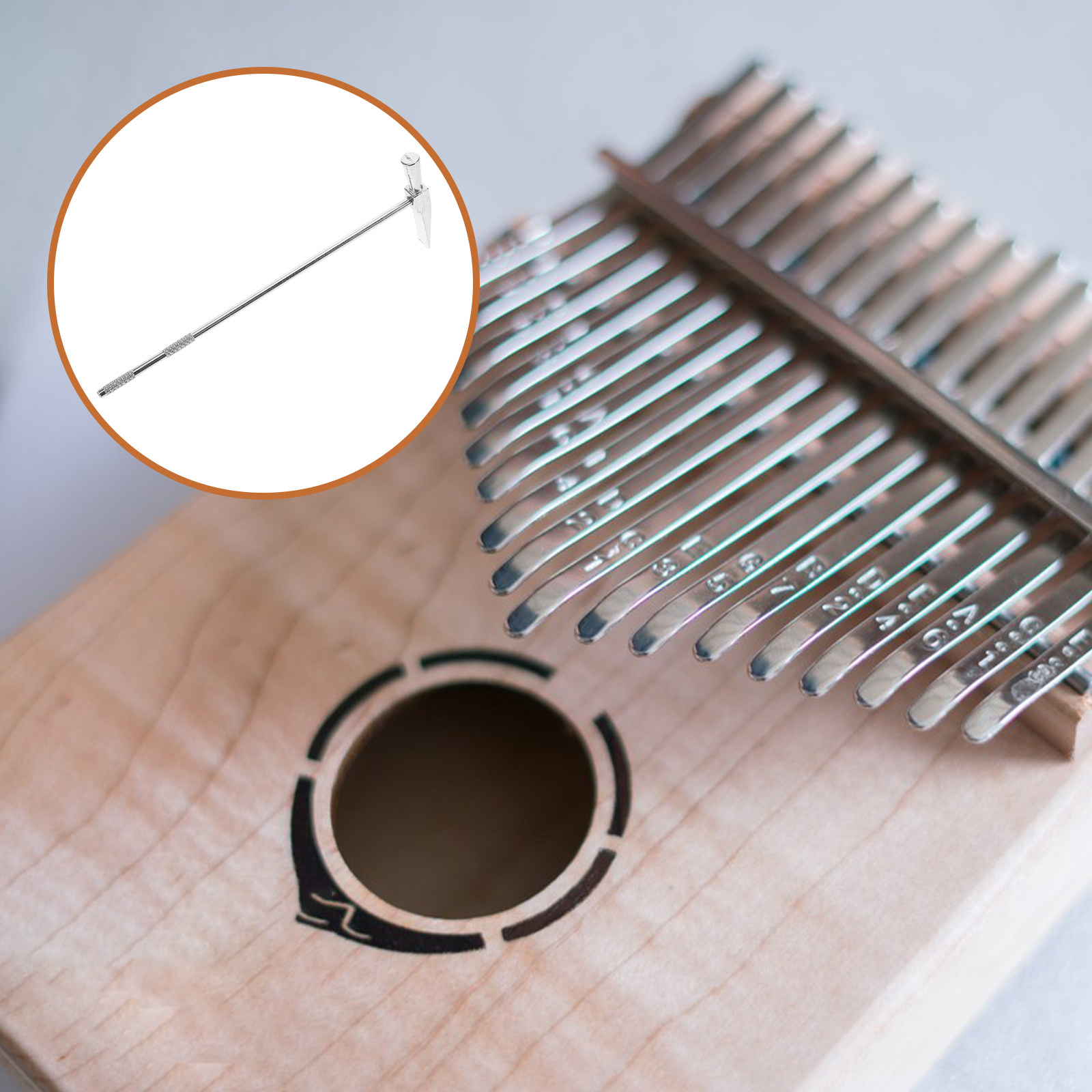 Kalimba Thumb Piano - Small Stainless Steel Tuning Hammer for