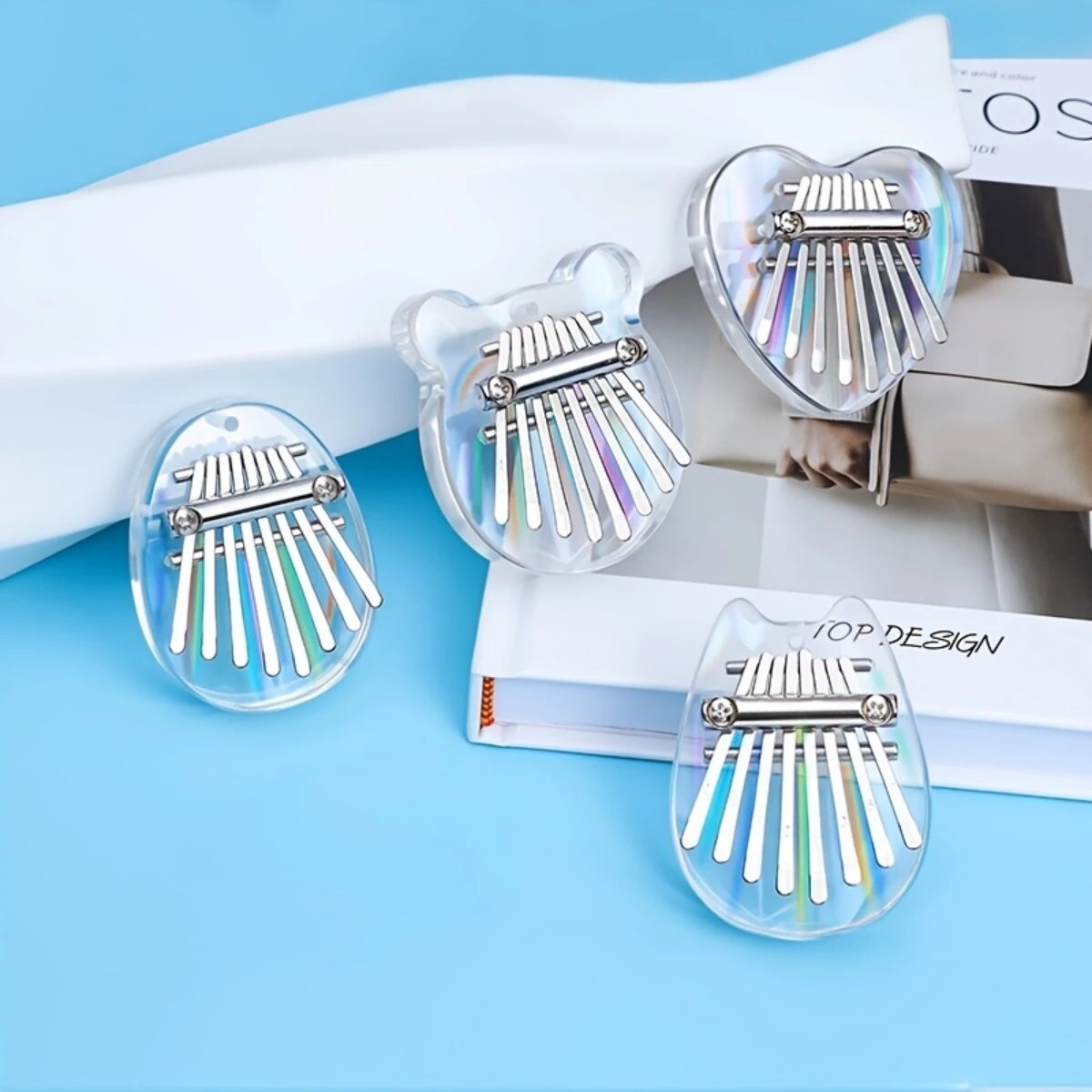 Kalimba Thumb Piano - Miwayer 8 Keys Mini Kalimba Rainbow