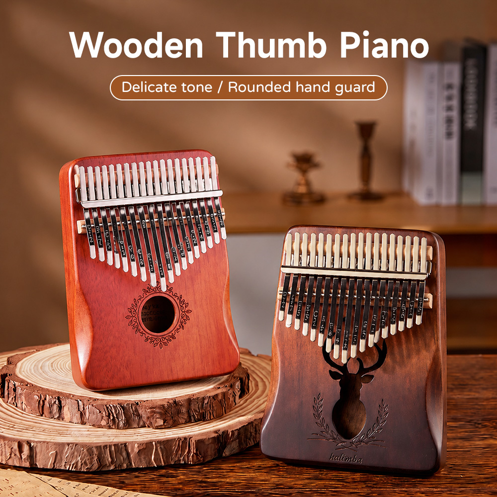 Kalimba Thumb Piano - 21 Key Mahogany Kalimba Thumb Piano