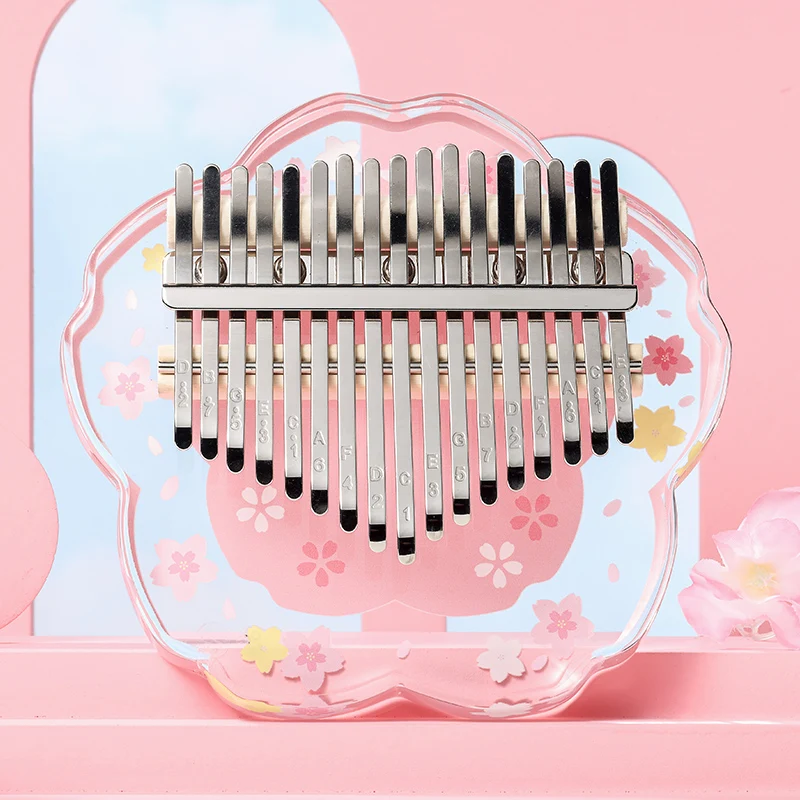 Kalimba Thumb Piano - Crystal Thumb Piano Authentic Kalimba 17-tone