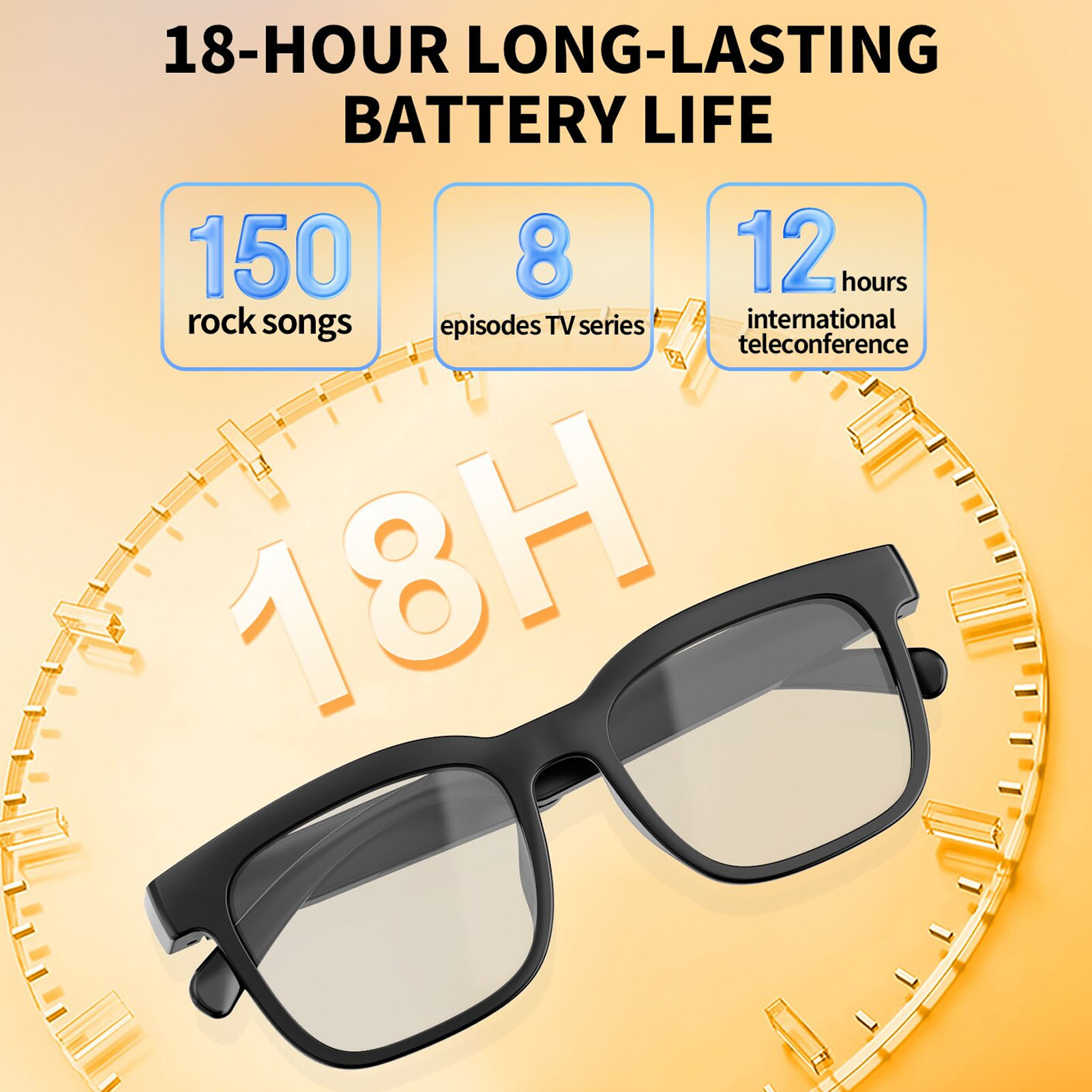 Mix Audio Music - Audio Smart Glasses for Women Men