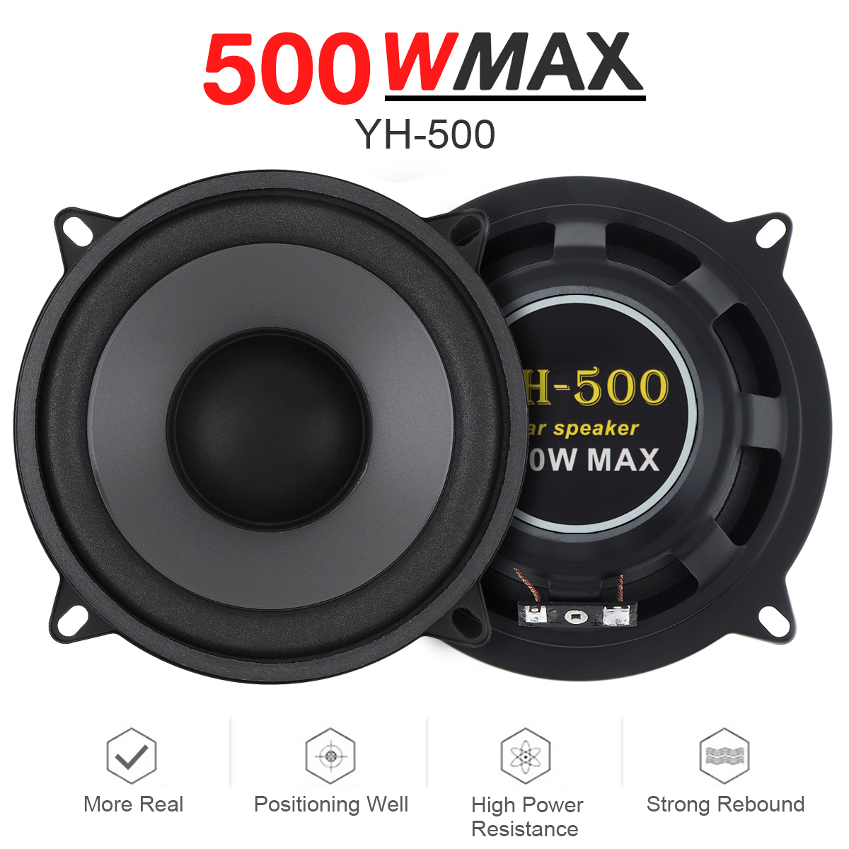 5 Inch 400W / 500W 2-Way Car H - Audio Universal Music ulasan dan harga