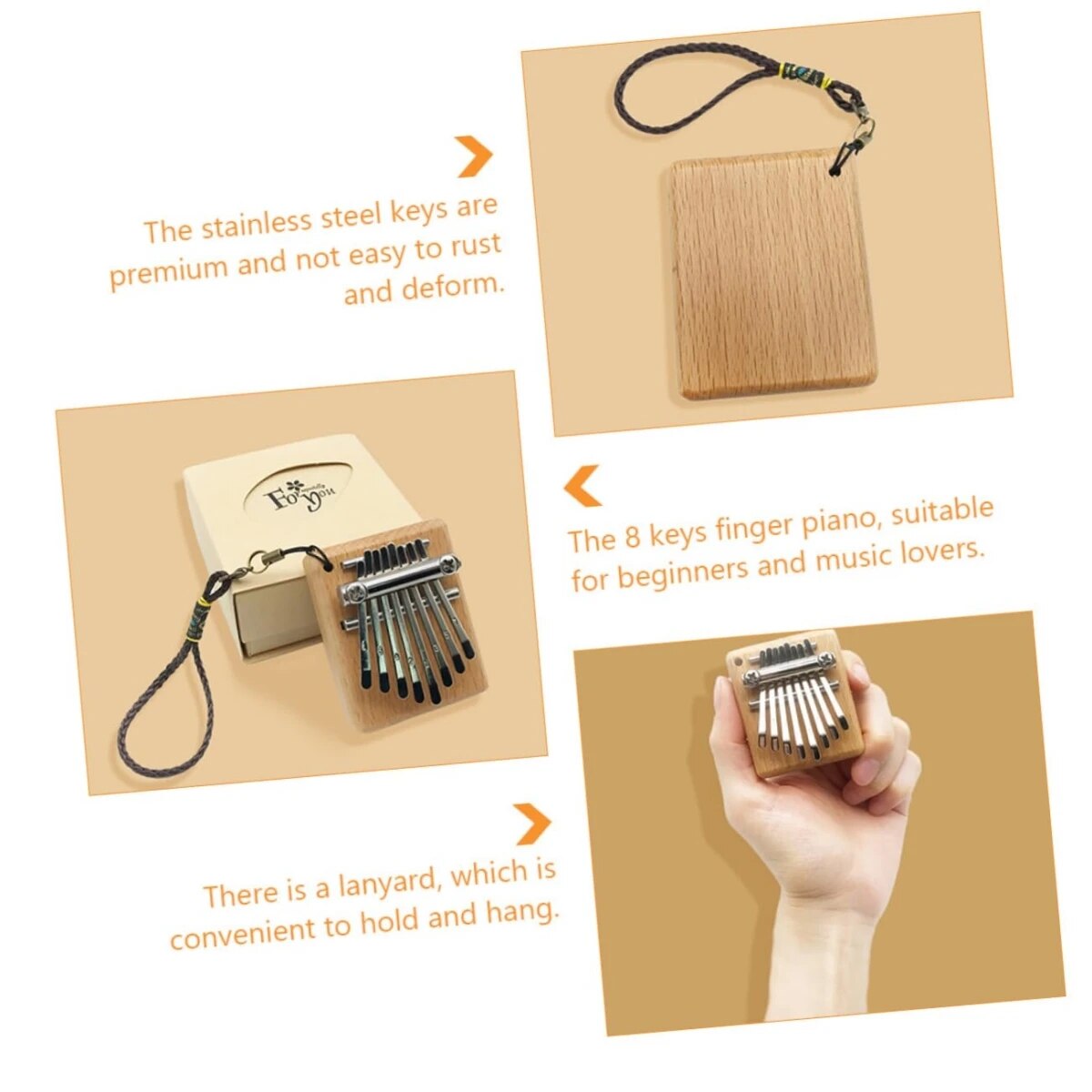 Miwayer Mini Kalimba 8 Key Thu - Kalimba Thumb Piano ulasan dan harga