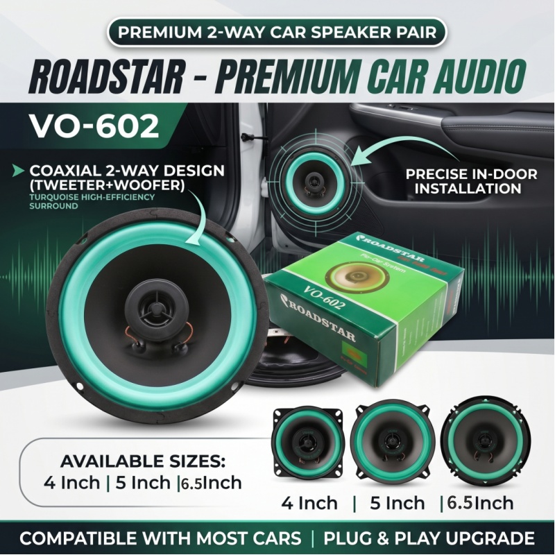 4/5/6.5 Inch Car Speakers Coax - Audio Universal Music ulasan dan harga