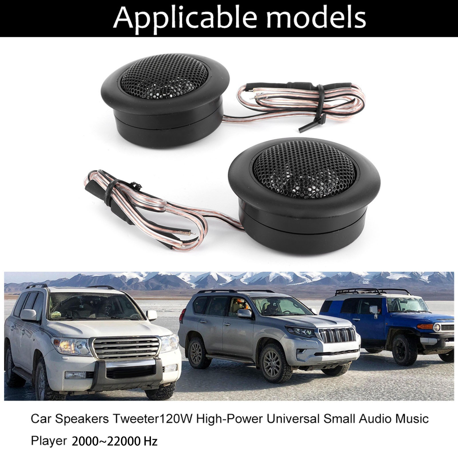2Pcs Car Speakers Tweeter 120W - Audio Universal Music ulasan dan harga