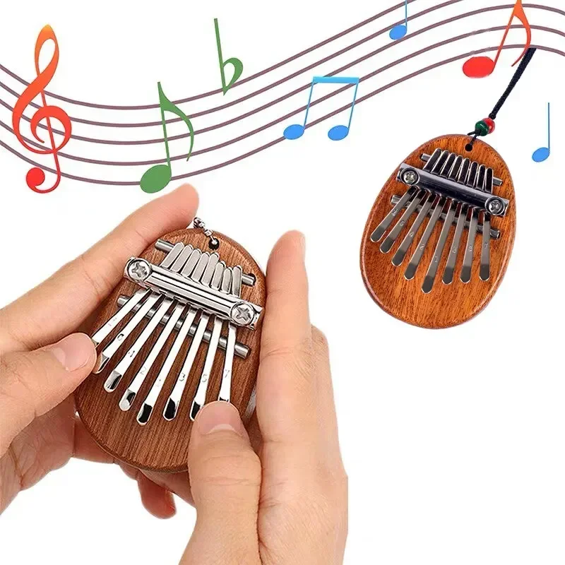 1Pcs Wood Mini Thumb Piano Mus - Kalimba Thumb Piano ulasan dan harga