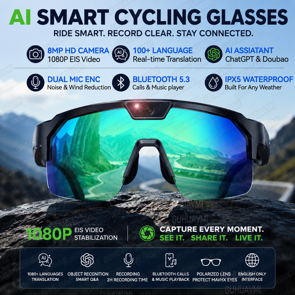 2026 Upgrade Smart Glasses wit - Mix Audio Music ulasan dan harga