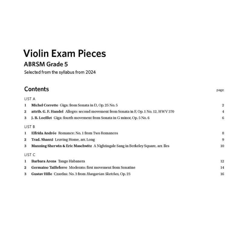 Violin Exam Pieces From 2024 A - Audio Music Grading ulasan dan harga